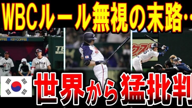 【海外の反応】【WBC】韓国チームのラフプレーの黒歴史。大谷翔平にも当てる！WBC韓国代表守護神の末路【ゆっくり解説】