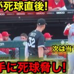 「大谷が脅威！」死球直後にゲビンへの死球宣言！【現地映像】