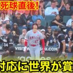 大谷が衝撃の死球！その後の対応に世界が仰天！【現地映像】