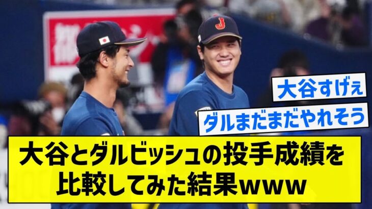 【サイヤング】大谷とダルビッシュの投手成績を比較してみた結果www【5chまとめ】