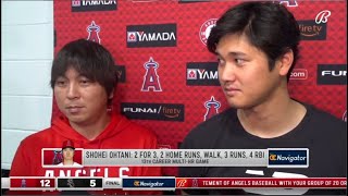 06月01日【大谷翔平選手インタビュー】大谷翔平「いい球をしっかり打てている」　敵地騒然の2打席連発…2戦3発でHRリーグ2位浮上