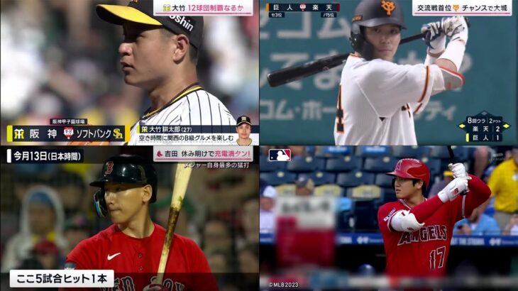06月17日 プロ野球ニュース & MLB –   [ 今日のスポーツハイライト ] 大谷翔平ＨＲキング独走