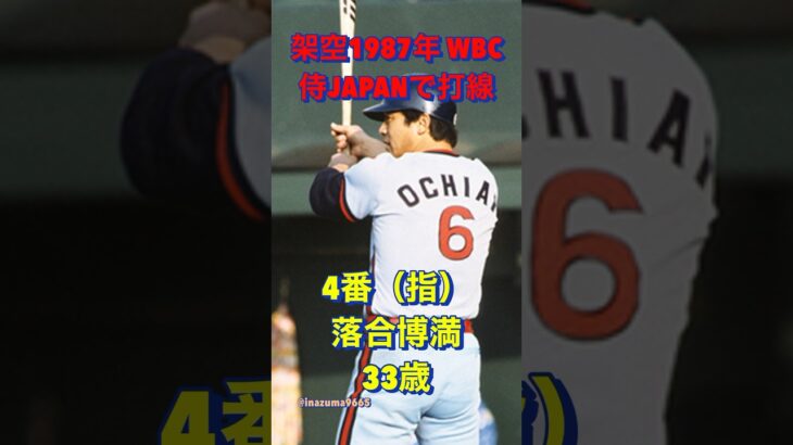 架空 1987年 WBC 侍JAPANで打線