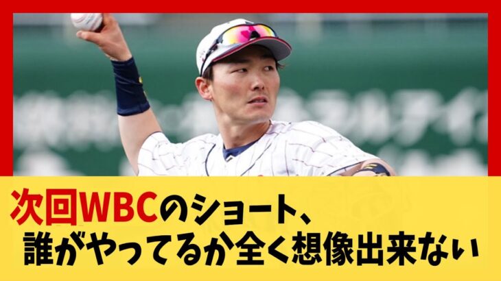 【2026】次回WBCのショート、誰がやってるか全く想像出来ない【2ch 5ch スレ】