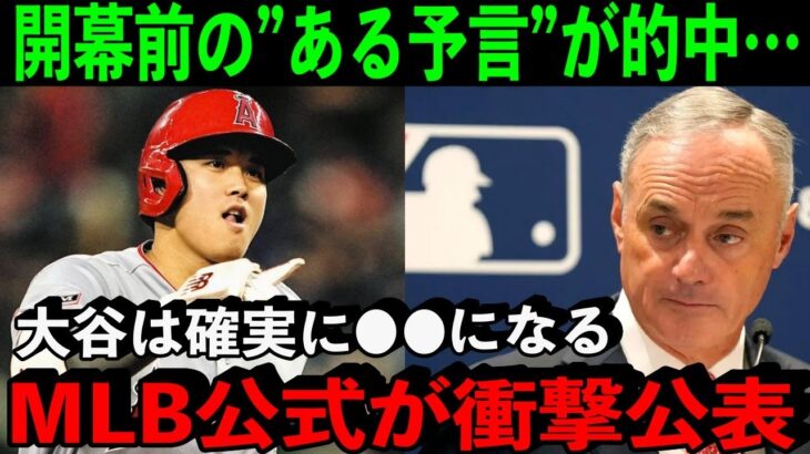 【大谷翔平】圧巻20号！MLB公式が開幕前に語った”ある予言”が現実になってしまう…【海外の反応】