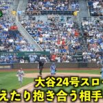 大谷翔平24号逆転２ランをスロー再生したら頭を抱えたり拍手、抱き合う相手ファンが最高すぎた！【現地映像】エンゼルスvsロイヤルズ第３戦6/19