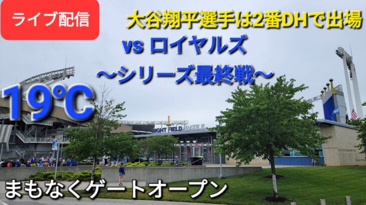 【ライブ配信】対カンザスシティ・ロイヤルズ〜シリーズ最終戦〜大谷翔平選手は2番DHで出場⚾️まもなくゲートオープンShinsuke Handyman がライブ配信します！