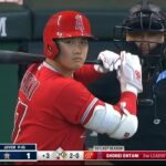 【大谷翔平 タイムリー三塁打!】3回表, 同点に追いつくタイムリー ! 6.4