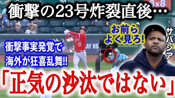 【大谷翔平】3冠王を引き寄せる23号炸裂直後、”ある事実”が発覚し海外が狂喜乱舞！「たとえオオタニでも、これは正気とは思えない…」【海外の反応】