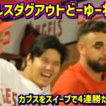 大爆笑‼️大谷がサンドバルを…🤣ダグアウトが面白過ぎてエンゼルス4連勝【現地映像】6/8vsカブス ShoheiOhtani Angels