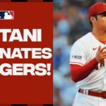 Shohei Ohtani strikes out TWELVE in first EVER outing vs. the crosstown rival Dodgers!! | 大谷翔平ハイライト