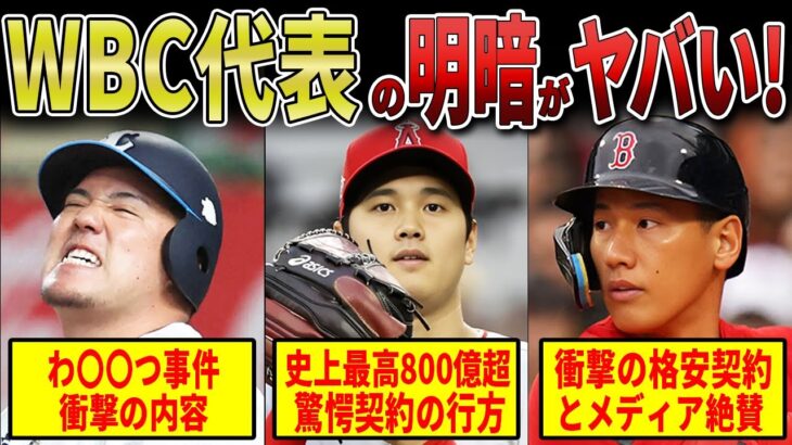 【山川穂高終了】徹底解説WBC日本代表のその後！格差がありすぎてヤバすぎる！