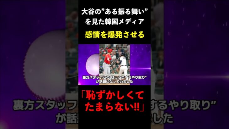 WBCで大谷の”ある振る舞い”を見た韓国メディア、秘めていた不満を大爆発させてしまう