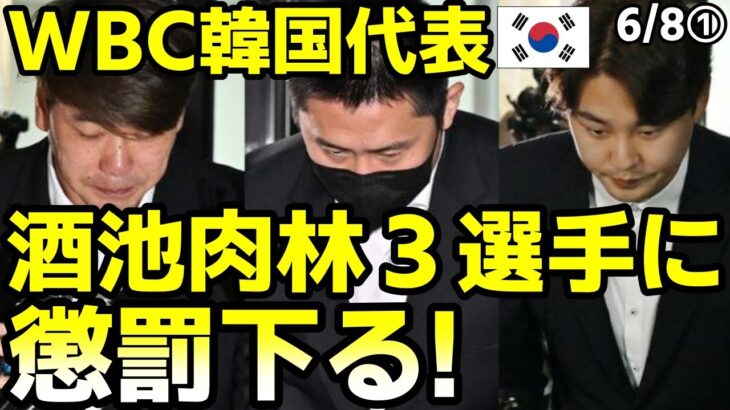 WBC韓国代表､懲罰決定に批判殺到！試合の朝まで女侍らせ飲めや歌えやの酒池肉林行為に　2023/6/7報道 ニュース 海外の反応