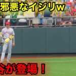 大谷がユルキャラに邪悪なイジリ！【現地映像】