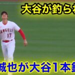 試合直前！鈴木誠也に釣られる大谷！【現地映像】