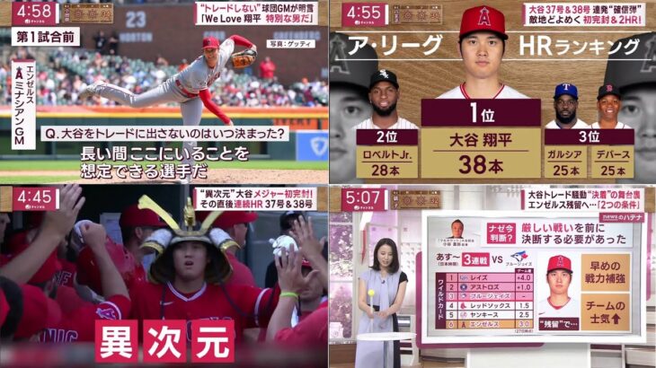 07月28日 プロ野球ニュース – 致分析 – 大谷翔平“異例”の登板、今季初ダブルヘッダー !「たった1日で週間MVPの栄誉？」