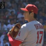 【大谷翔平 三者凡退!】パドレス戦に初登板, 1回は三者凡退! 7.5