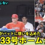 最強パワー！バットに想いを込める一平さん！その後、大谷翔平が 33号ホームラン！【現地映像】エンゼルスvsアストロズ第２戦7/16