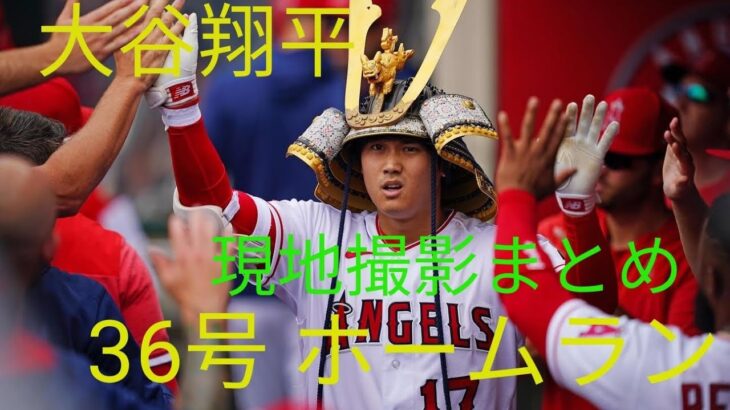 【大谷翔平⠀】  36号 ‼️ホームラン 現地撮影 映像まとめ 2023 7 24