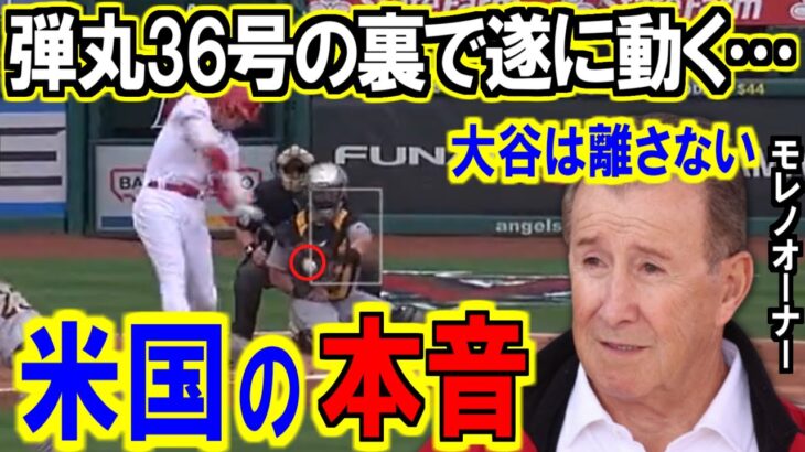 大谷翔平の36号の裏でモレノオーナーが大谷選手の去就問題の処理に手をかける⁉