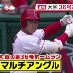 大谷翔平が36号ソロホームラン HR王争いで2位と8本差つける│2023年07月24日