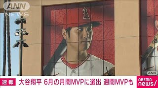【速報】大谷翔平　6月の月間MVPに選出　週間MVPも(2023年7月4日)