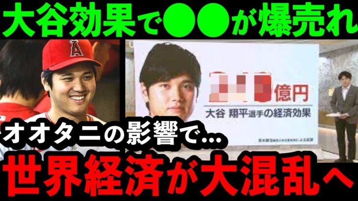 大谷の影響で世界経済が大混乱！？大谷効果で爆売れした意外過ぎる〇〇の正体がヤバい【海外の反応/MLB/メジャー】