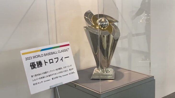 WBC 優勝🏆トロフィー展示　2023/4/29 in バンテリンドーム