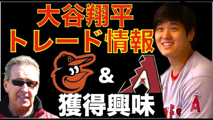 大谷翔平 トレードにオリオールズとダイヤモンドバックスが興味‼️ エンゼルスオーナーモレノ氏 決断の時が迫り球団内は緊迫状態？💦 エンゼルススタッフは避難推奨😅