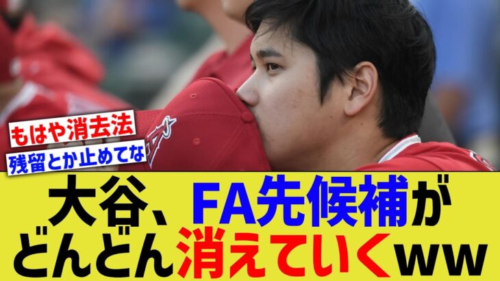 大谷、FA先候補がどんどん絞られるwww【なんJ なんG野球反応】【2ch 5ch】