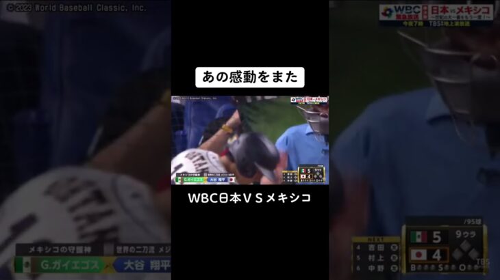 あの感動をまたWBC日本ＶＳメキシコ#wbc #shortvideo #subscribe #shorts