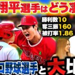 【規格外】大谷翔平選手の”今季の成績”を現在のプロ野球選手の成績と比較すると大谷翔平がヤバすぎた…