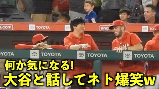 大谷翔平と話して爆笑するネトw 【現地映像】エンゼルスvsレイズ第３戦Wヘッダー2試合目8/20