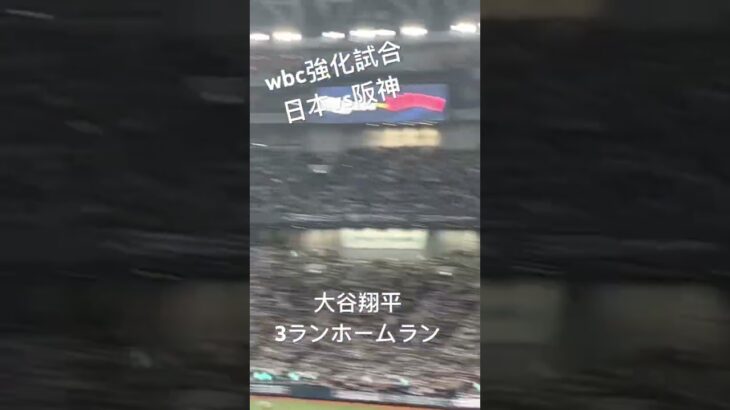 wbc強化試合 日本vs阪神 大谷翔平の3ランホームラン#大谷翔平 #ホームラン