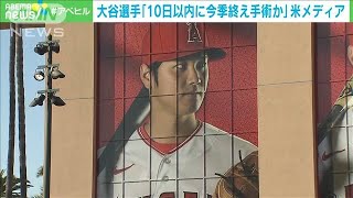 大谷翔平選手「10日以内に今季終え 手術の可能性」　米メディア(2023年9月4日)