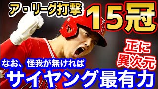 大谷翔平、打者リーグ15冠王！打撃主要指標を総なめに！「サイヤングの最有力だったんだぜ？」【海外の反応】