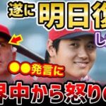 大谷翔平、5試合連続欠場も、明日の復帰が判明！ネビン監督の発言に世界から総ツッコミ「今更言うなよ！」【海外の反応】