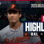 【大谷は出場なしも 藤浪が8回に登場し無失点に抑える！】9.7 オリオールズVSエンゼルス 日本語ハイライト #MLB