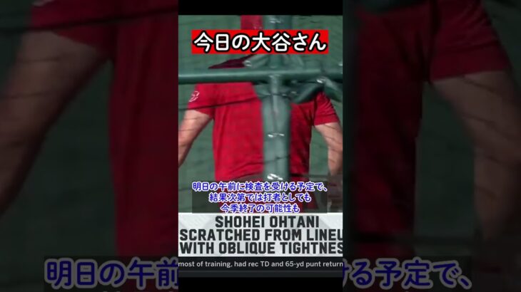 【大谷翔平】右肘靭帯に続いて脇腹痛も…#mlb  #大谷翔平