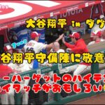 【大谷翔平インダグアウト】ハーゲットのハイテンションハイタッチがおもしろい🤣 #エンゼルス #大谷翔平現地映像  #野球