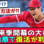 【朗報】大谷来季投手、新治療で復活が判明