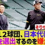 プロ野球12球団、日本代表に投手を選出するのを嫌がる【なんJ なんG野球反応】【2ch 5ch】