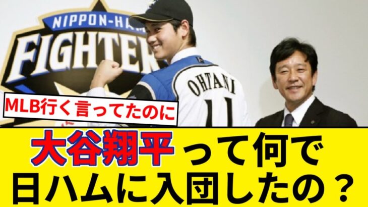 大谷翔平ってなんで高卒でメジャー行くって言ってたのに、日本ハムに入団したんや？【5chまとめ】【なんJまとめ】