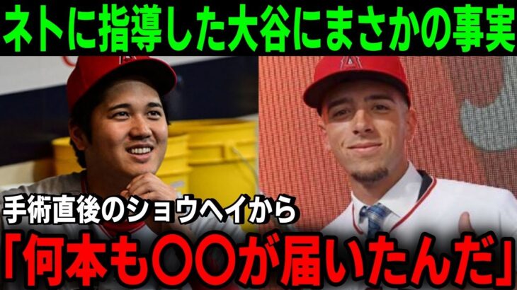 ベンチでネトにアドバイスした翌日に大谷翔平がまさかの行動に出る！！「大谷から何本も動画が届いたんだ。本当に感謝している」【MLB/大谷翔平/エンゼルス/海外の反応】