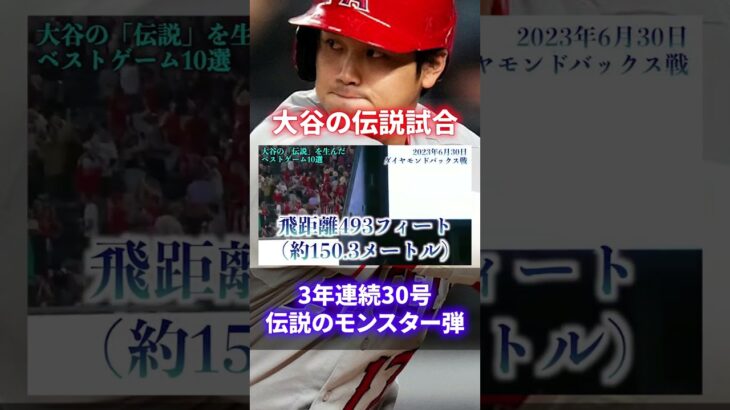 【日本人初メジャー本塁打王確定】MLB・WBC大谷翔平ベストゲーム10選#shorts #short