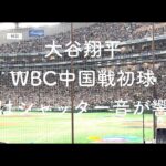 WBC初戦先発大谷翔平の初球