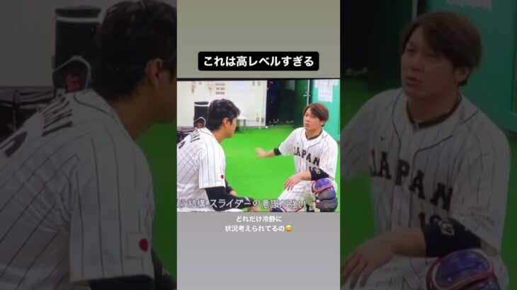 大谷翔平と甲斐拓也の高レベルな会話