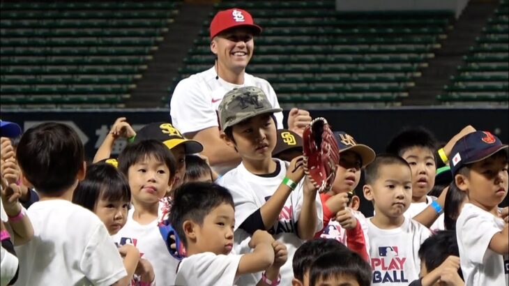 「侍ジャパン」のヌートバー来日　福岡で野球教室