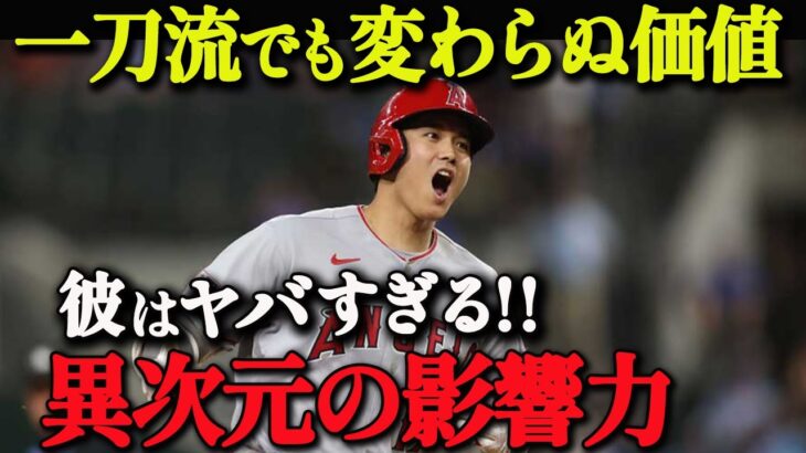 【 大谷翔平 】「たった一人で全てを変える」一刀流でも変わらぬ価値【海外の反応】